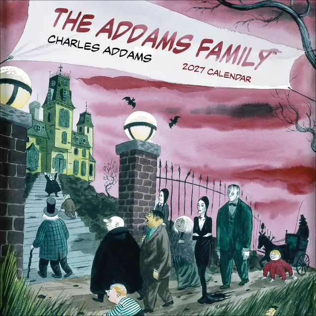pomegranate-charles-addams-addams-family-wandkalender-2027 image 1