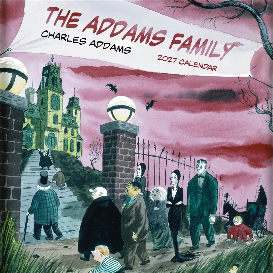 pomegranate-charles-addams-addams-family-wandkalender-2027 image 1
