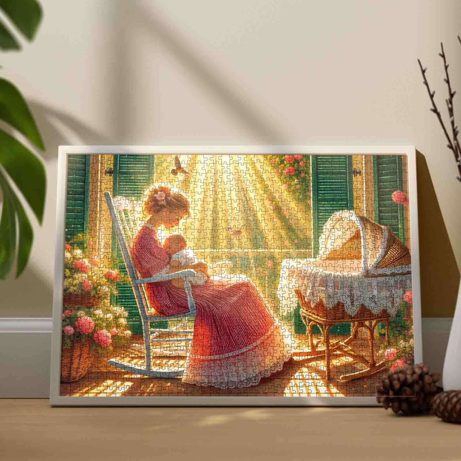 tucocoo-mother-and-baby-porch-scene-puzzle-1000-teile-familie image 3