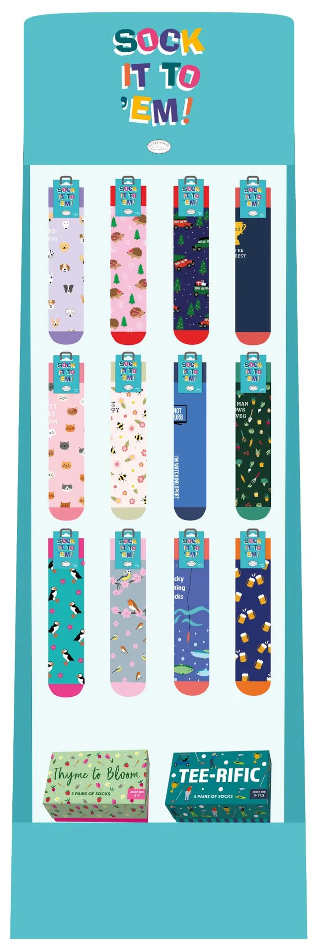 otter-house-christmas-socken-paket-2026-78-paar-set-12-motive image 1