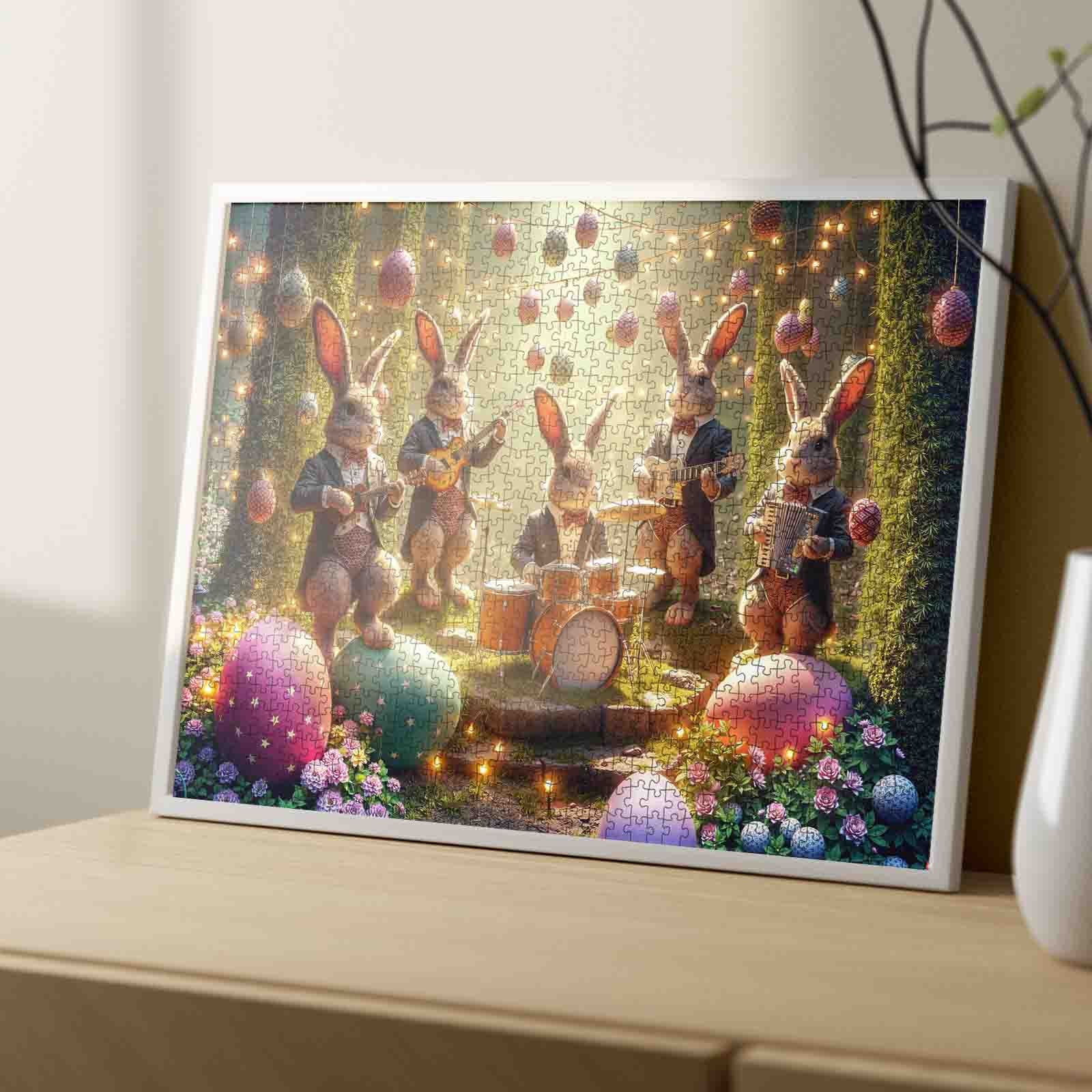 tucocoo-easter-bunny-band-garden-concert-puzzle-1000-teile image 4