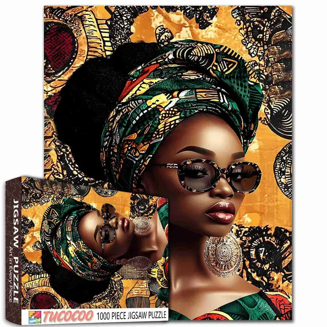 tucocoo-african-elegance-portrait-puzzle-1000-teile-portrait-frau image 1