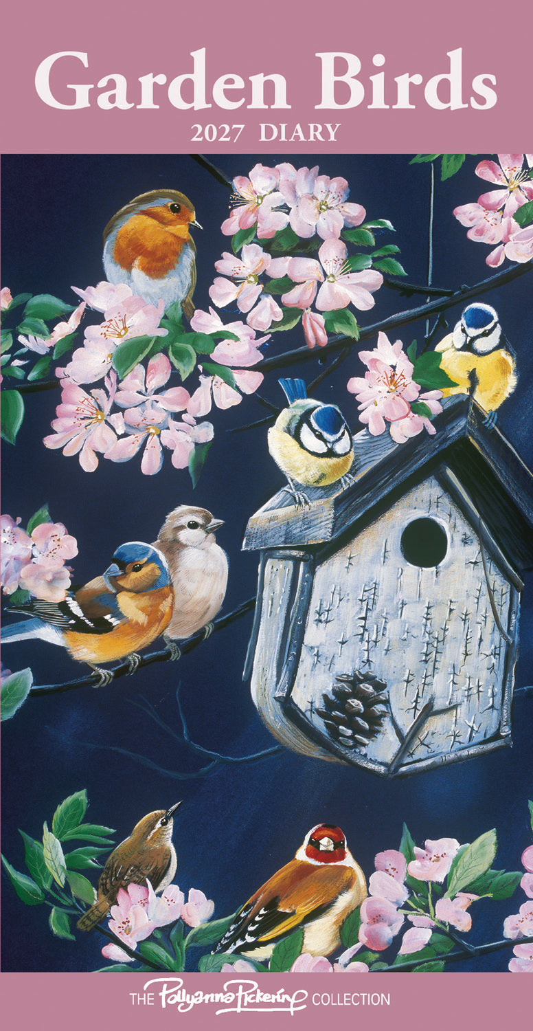 otter-house-garden-birds-slim-diary-2027-taschenkalender image 1