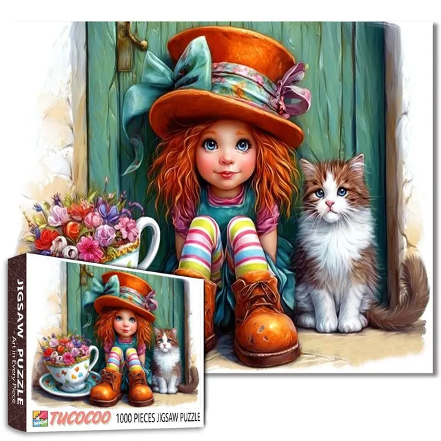 tucocoo-cozy-window-seat-girl-with-cat-puzzle-1000-teile-katze image 1
