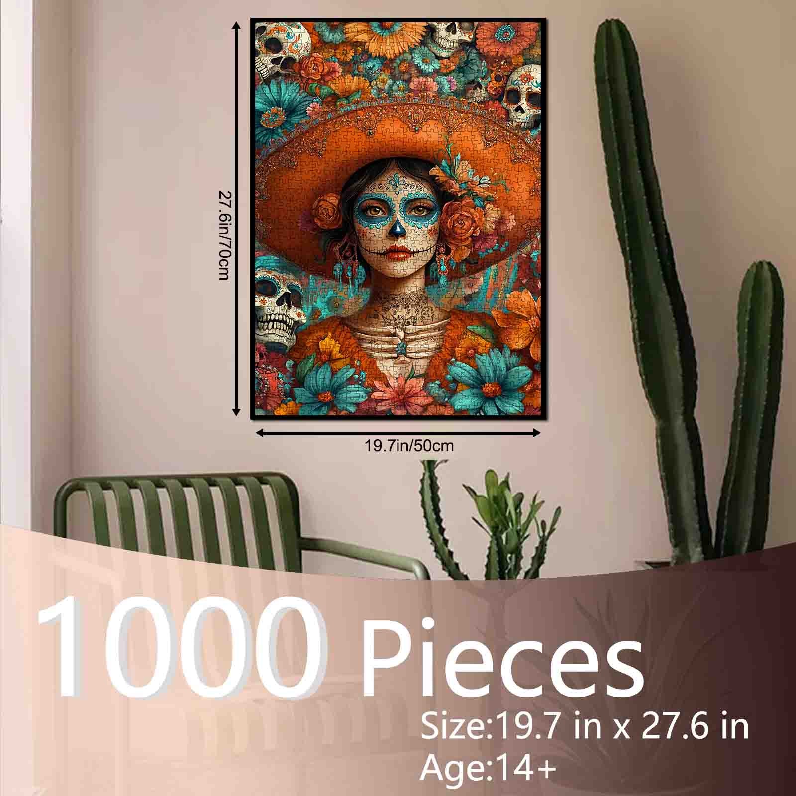 tucocoo-sugar-skull-lady-puzzle-1000-teile-halloween image 5
