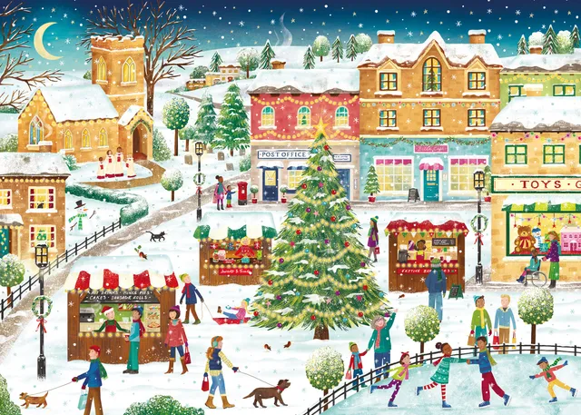 otter-house-christmas-festivities-puzzle-1000-teile-weihnachten image 1