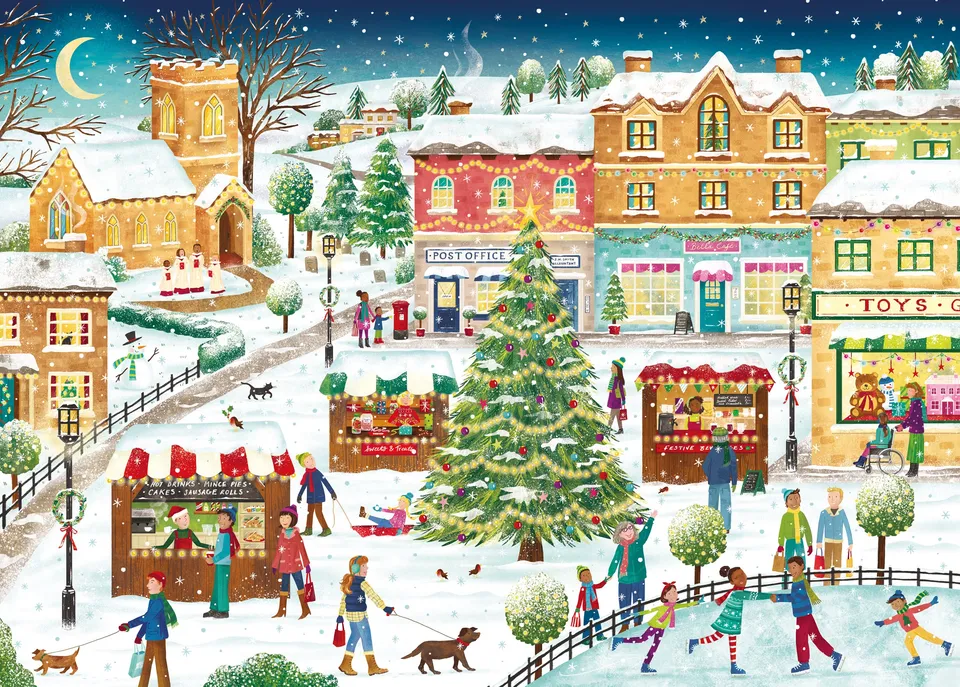otter-house-christmas-festivities-puzzle-1000-teile-weihnachten image 1