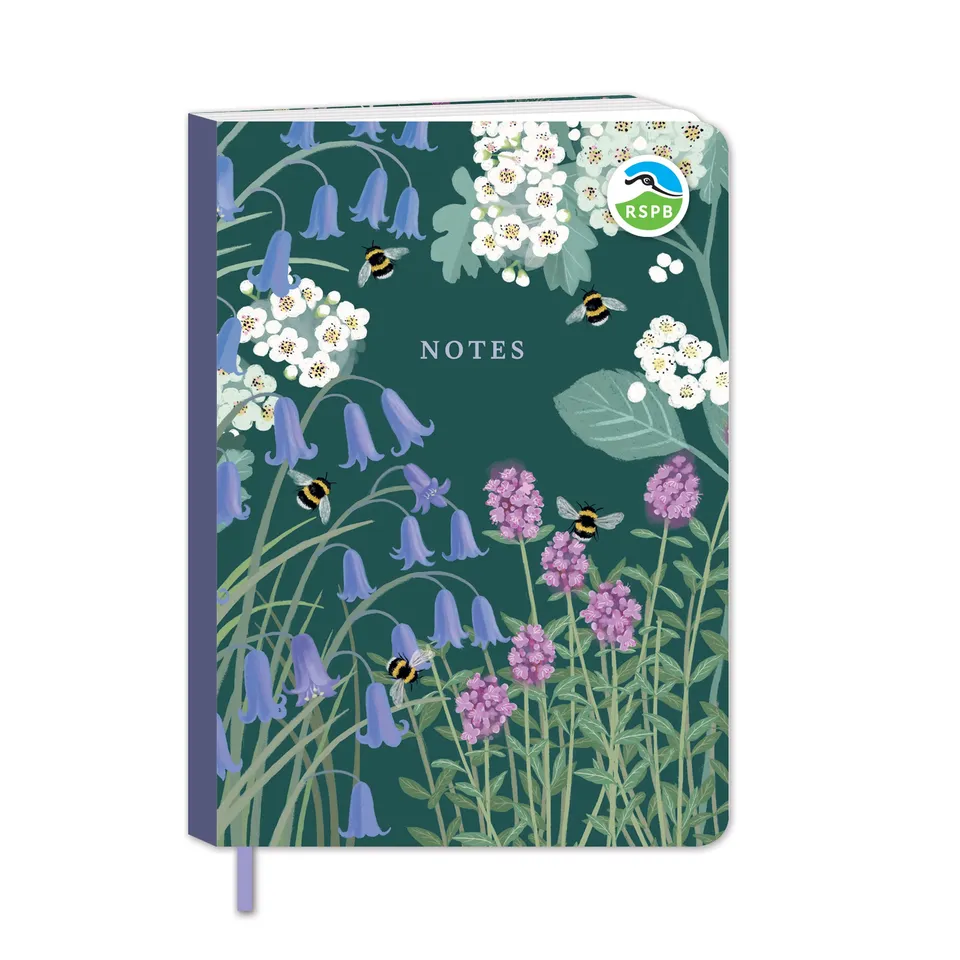 otter-house-rspb-white-blossom-notizbuch-bluebells image 1
