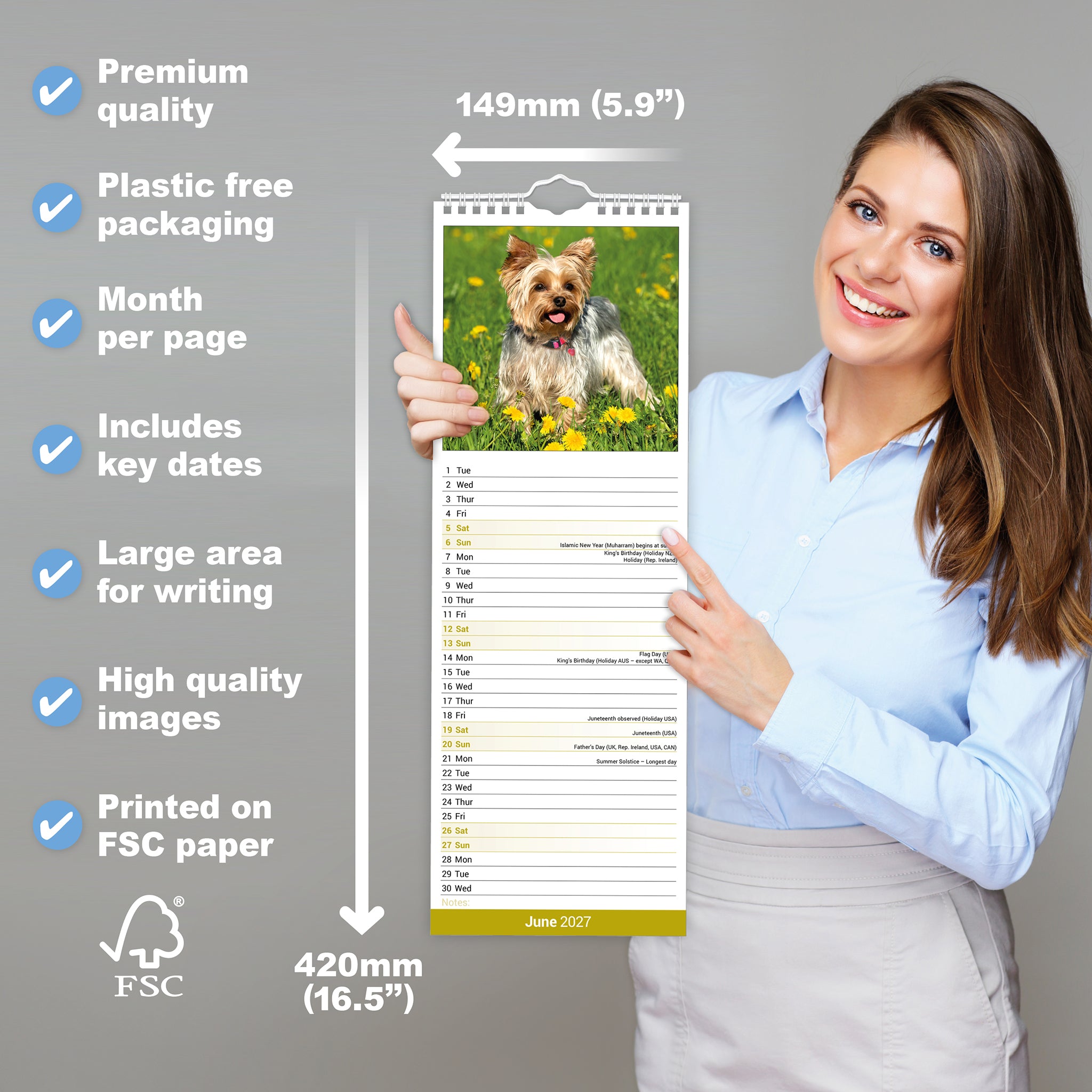 otter-house-yorkshire-terrier-slim-calendar-kalender-2027-hunde image 4