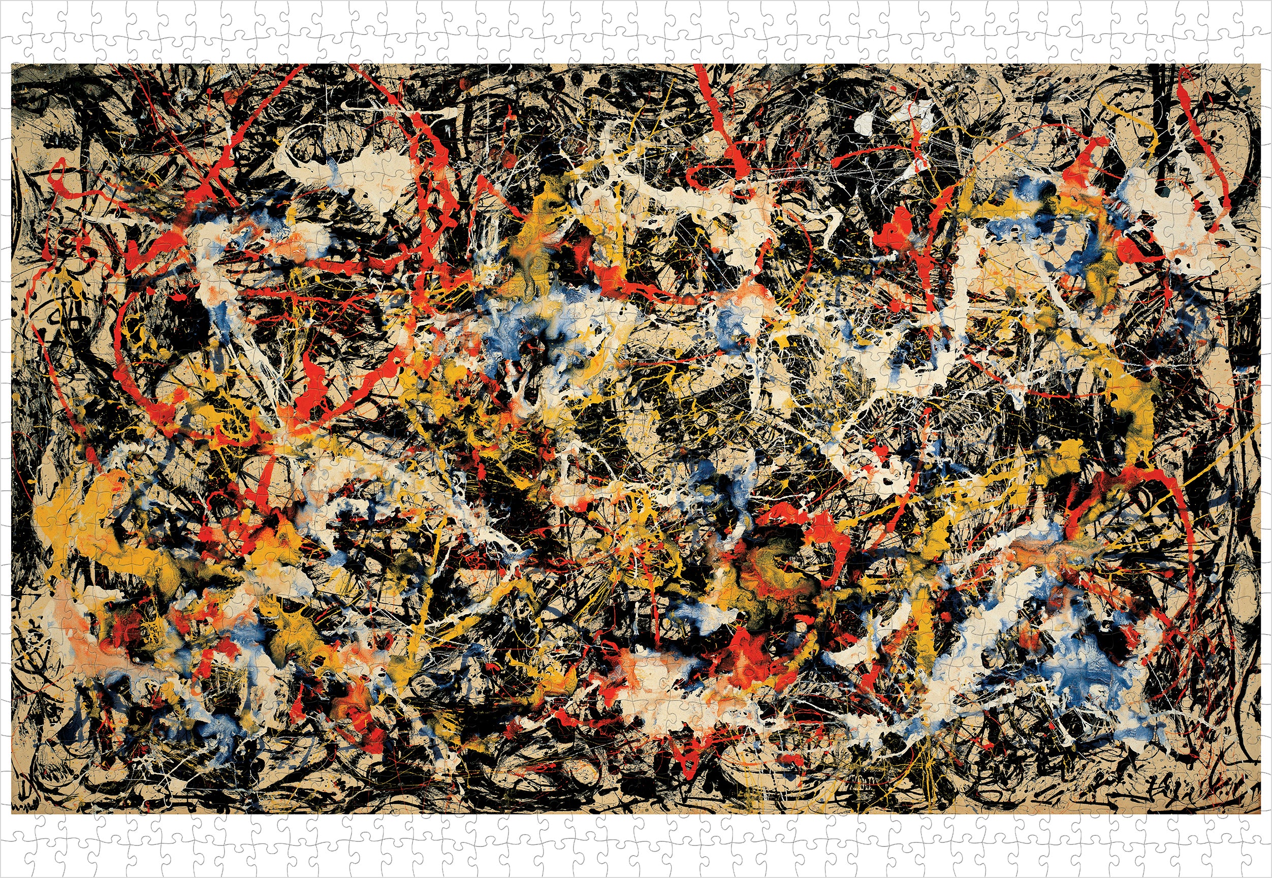 pomegranate-jackson-pollock-puzzle-convergence-1000-teile-abstrakt image 2