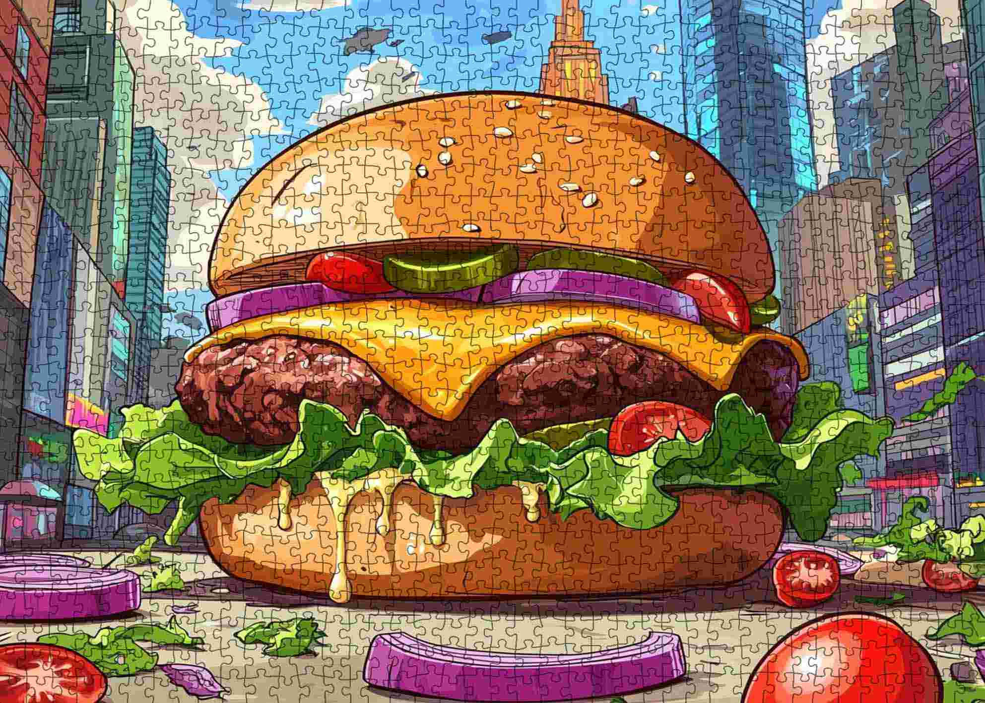 tucocoo-jigsaw-puzzles-city-burger-puzzle-1000-teile image 2