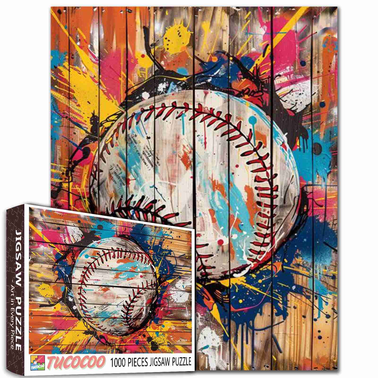 tucocoo-banksy-hardboard-baseball-puzzle-1000-teile-graffiti image 1