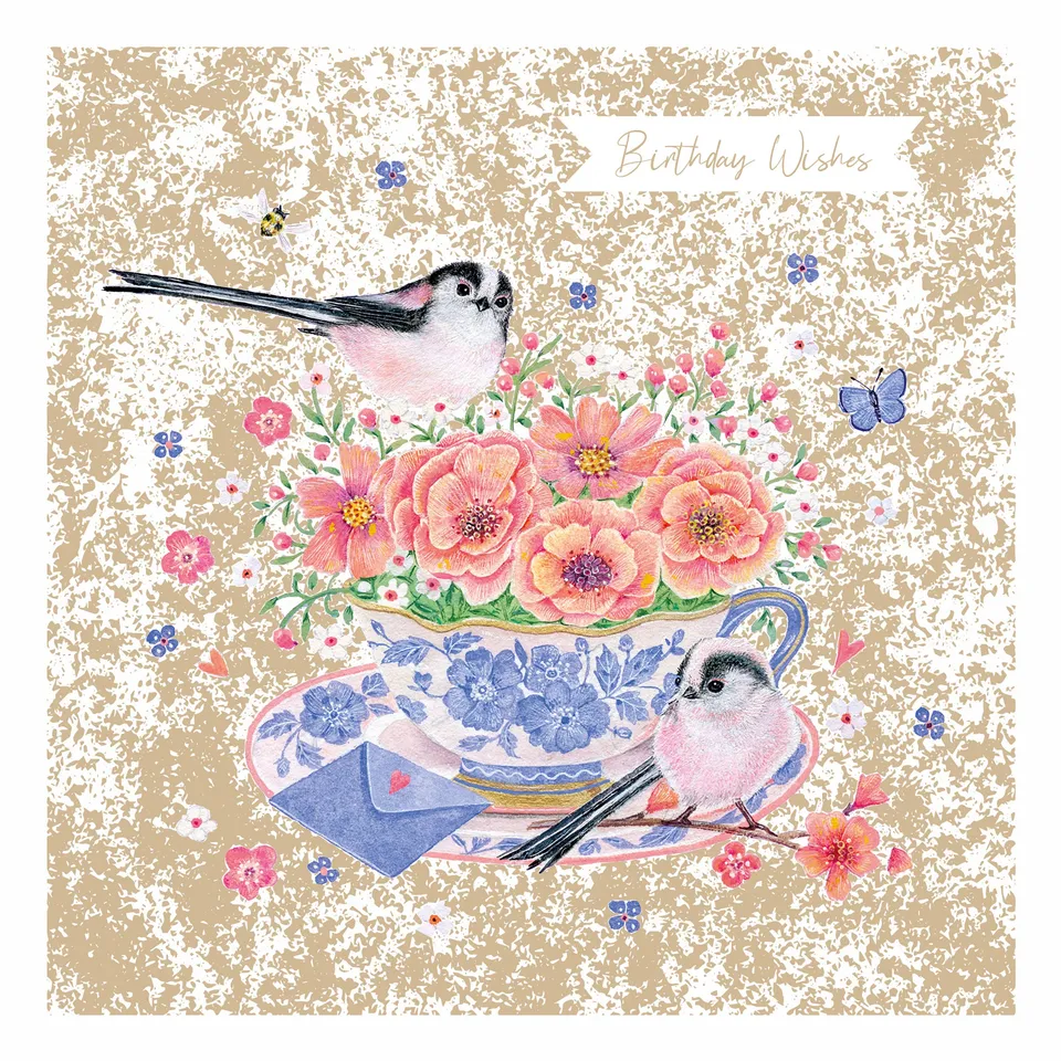 otter-house-aurelia-teacup-gru-karte-blumen-goldfolie image 1
