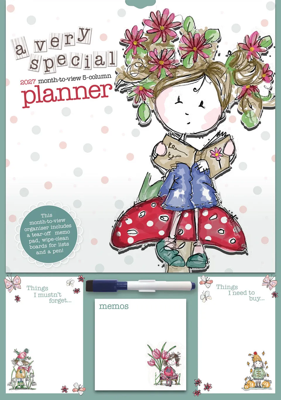 otter-house-tracey-russell-a3-planer-kalender-2027-familie image 1