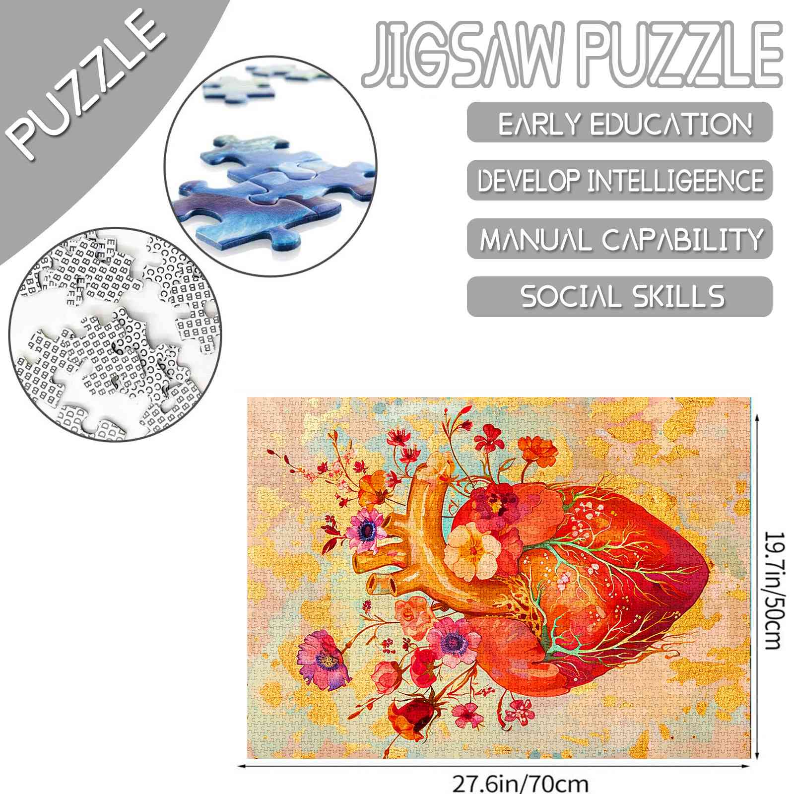 tucocoo-floral-anatomical-heart-puzzle-1000-teile-herz image 4