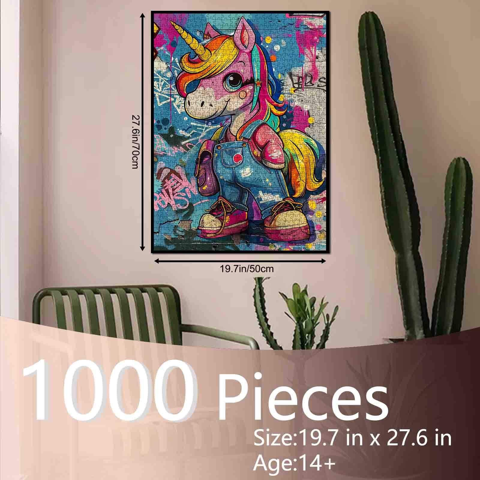 tucocoo-jigsaw-puzzles-buntes-einhorn-graffiti-puzzle-1000-teile image 5