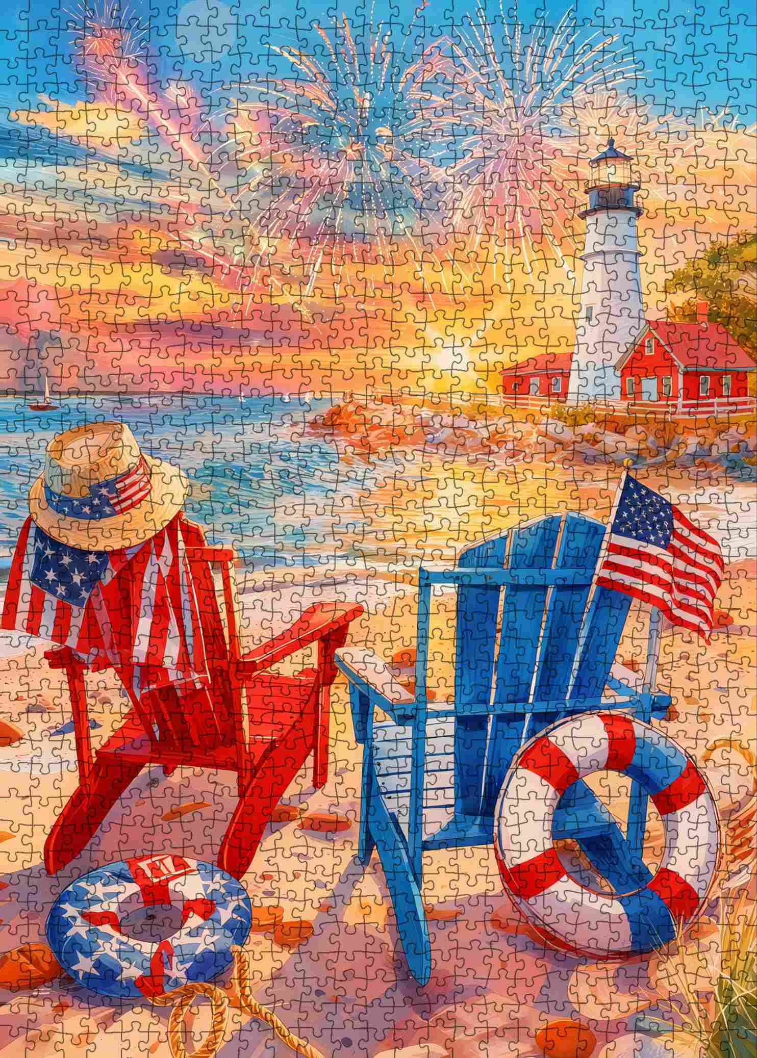 tucocoo-patriotic-lighthouse-beach-puzzle-1000-teile-k-ste image 2