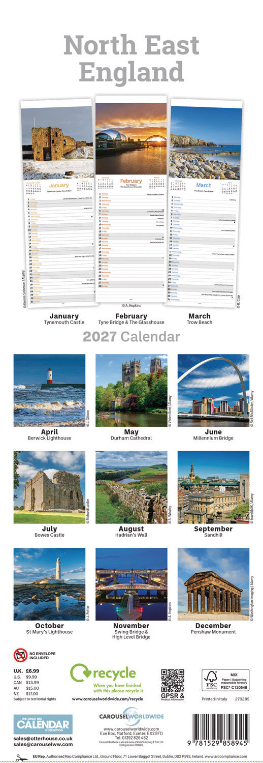 otter-house-north-east-england-slim-kalender-2027-schmal image 2