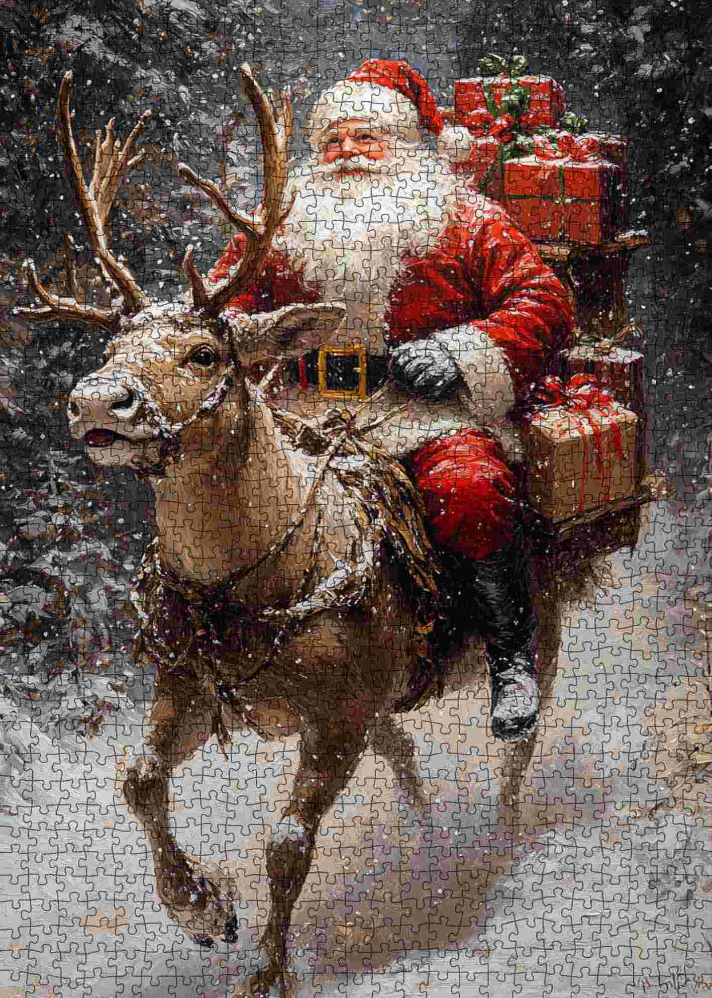 tucocoo-santa-riding-reindeer-puzzle-1000-teile image 2
