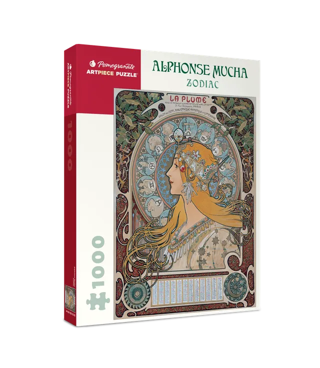 pomegranate-alphonse-mucha-zodiac-puzzle-1000-teile image 1