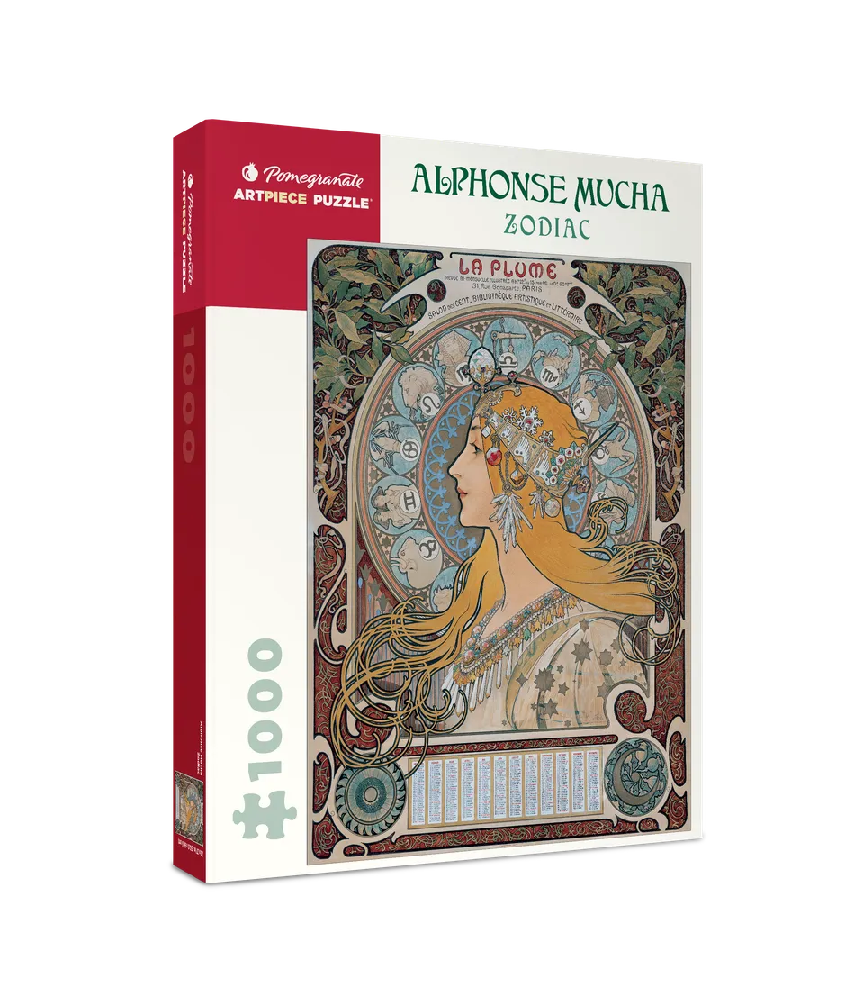 pomegranate-alphonse-mucha-zodiac-puzzle-1000-teile image 1