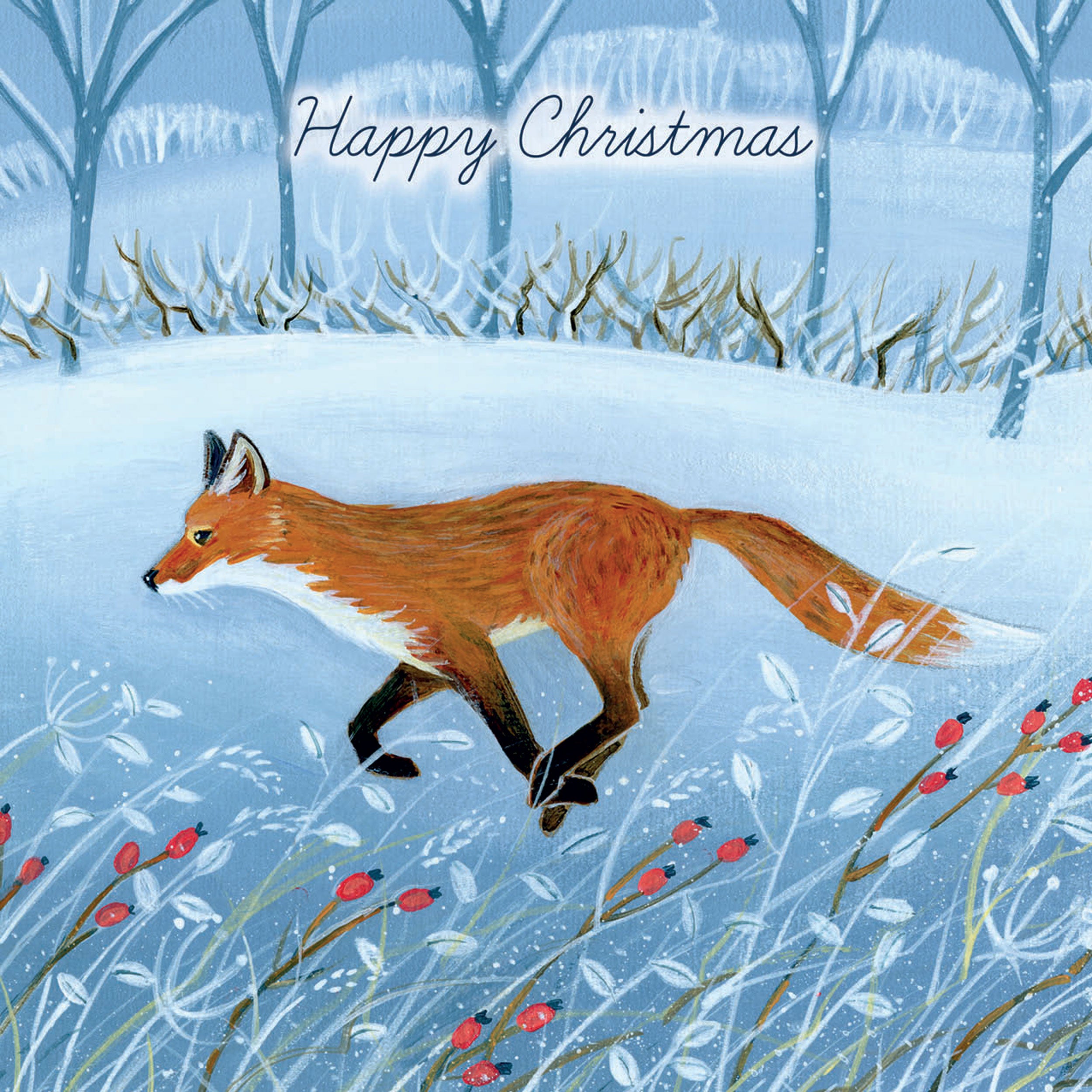 otter-house-fox-in-the-snow-weihnachtskarten-10er-rspb image 1