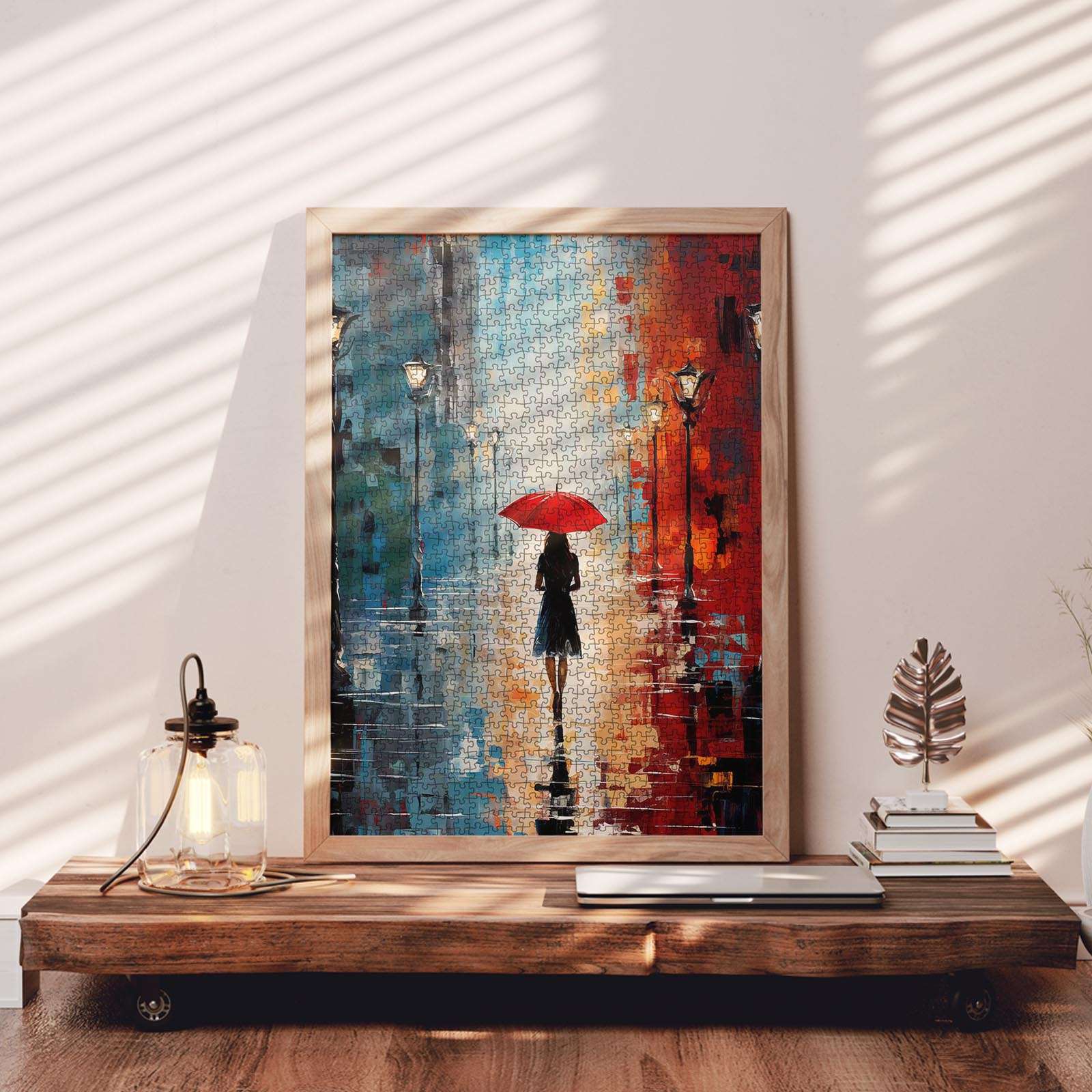 tucocoo-red-umbrella-puzzle-1000-teile-regen-motiv image 3