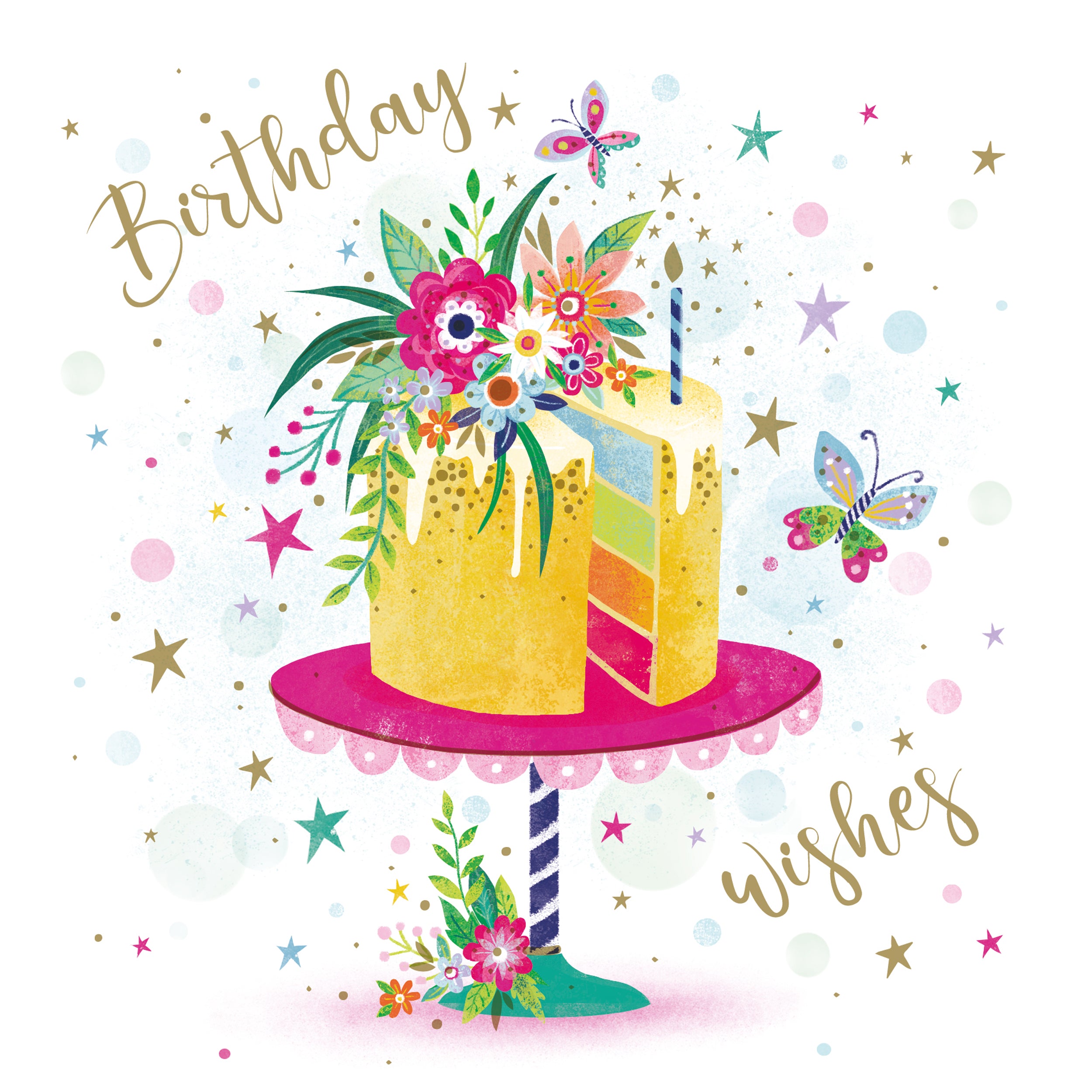 otter-house-flower-festival-grusskarte-cake-blumen image 1
