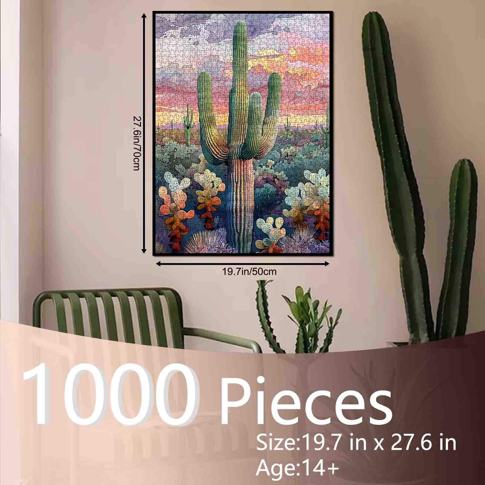tucocoo-desert-cactus-sunset-puzzle-1000-teile-landschaft image 5