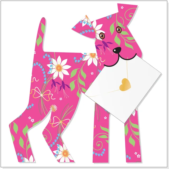 otter-house-special-delivery-dog-joli-gru-karte-hund-3d image 1