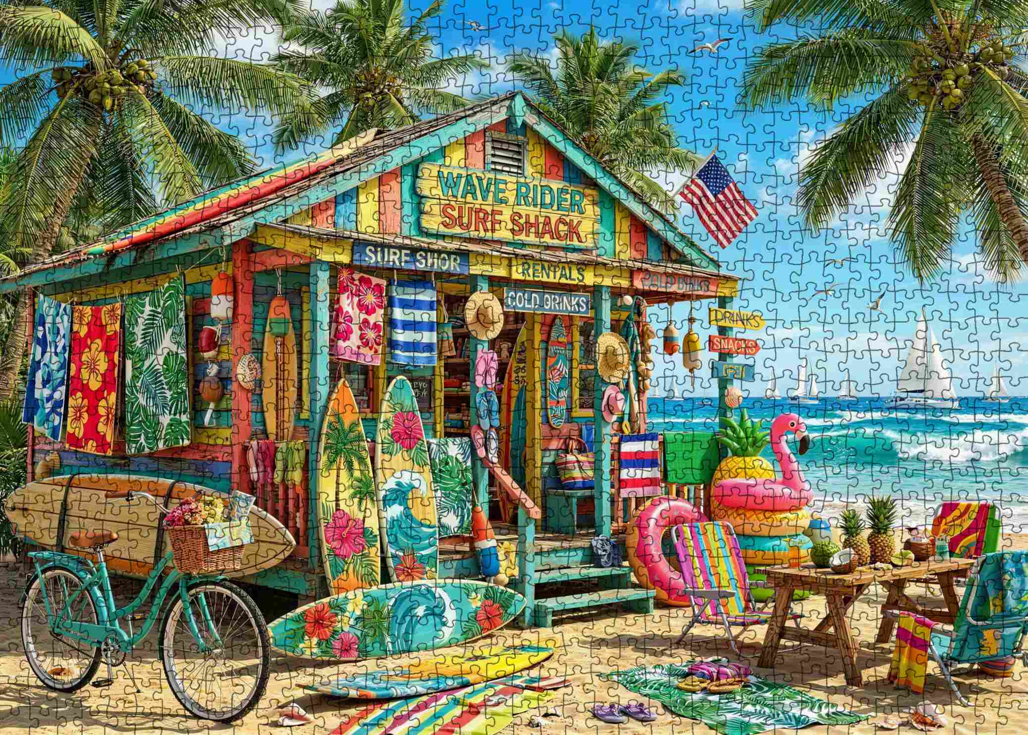 tucocoo-surf-shack-paradise-puzzle-1000-teile-strand-motiv image 2