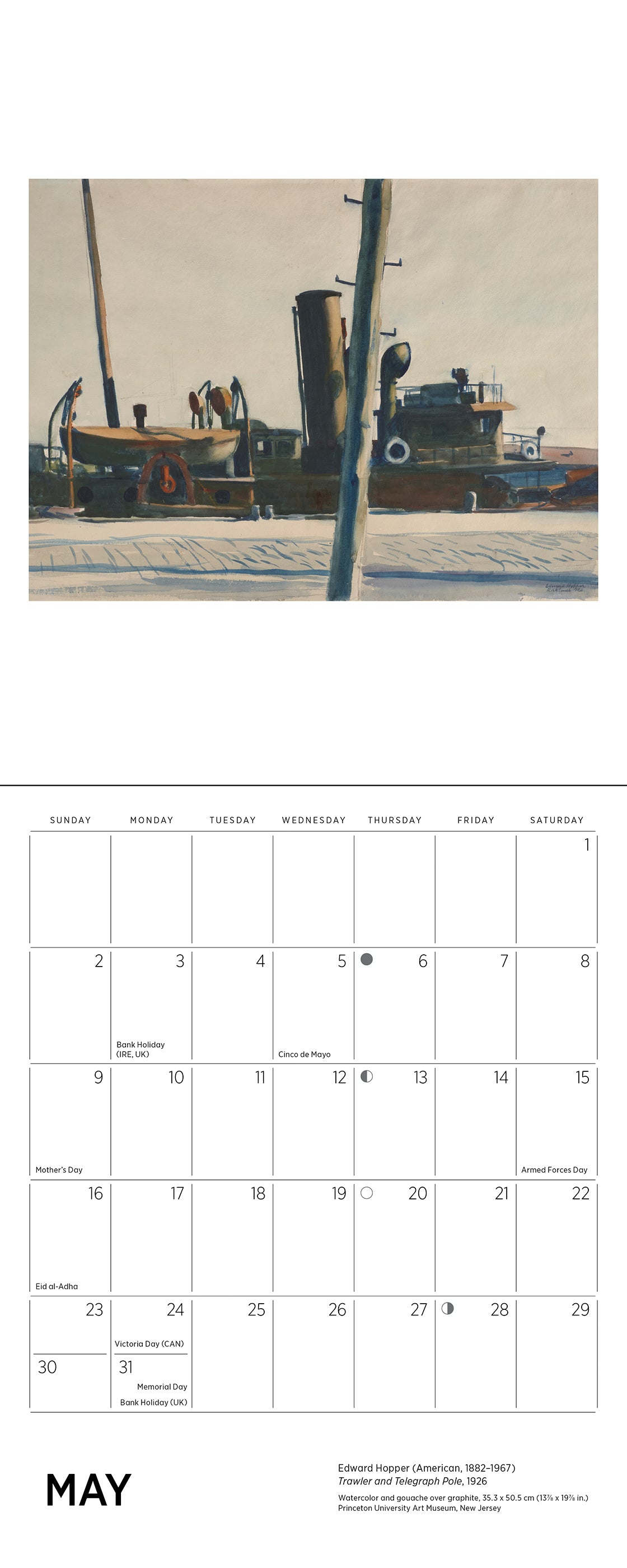 pomegranate-edward-hopper-2027-mini-wandkalender-amerikanische-kunst image 7