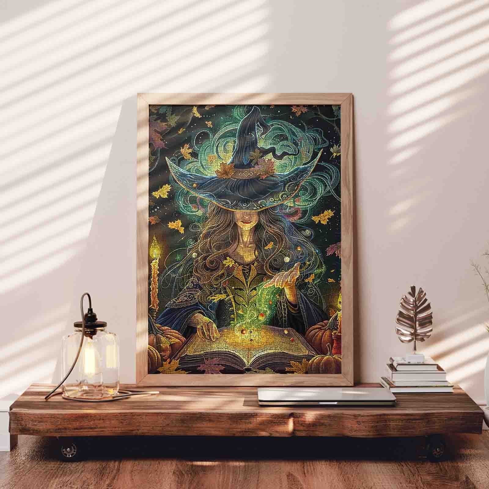 tucocoo-jigsaw-enchanted-witch-spellbook-puzzle-1000-teile-halloween image 3