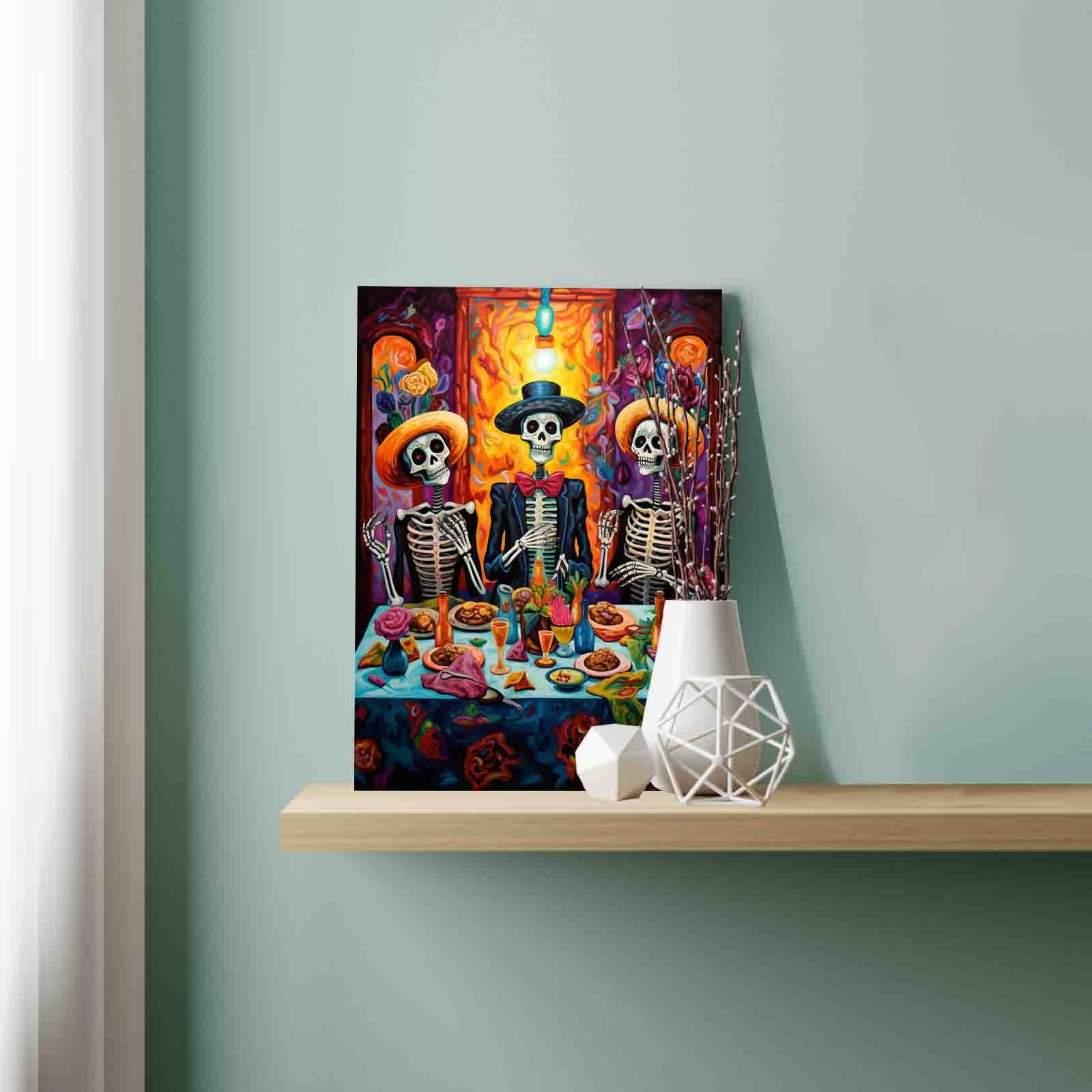 tucocoo-paint-by-numbers-skeleton-feast-celebration-malen-nach-zahlen-40x50 image 3