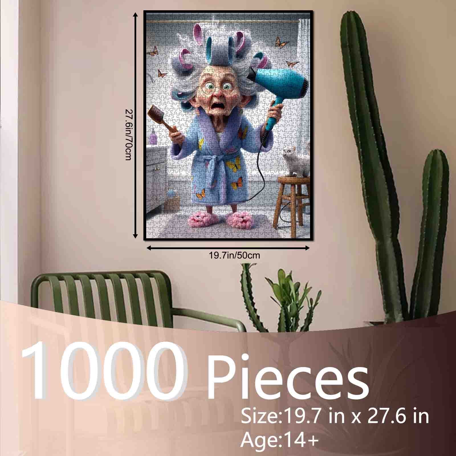 tucocoo-hair-dryer-granny-puzzle-1000-teile-oma-f-hn image 5