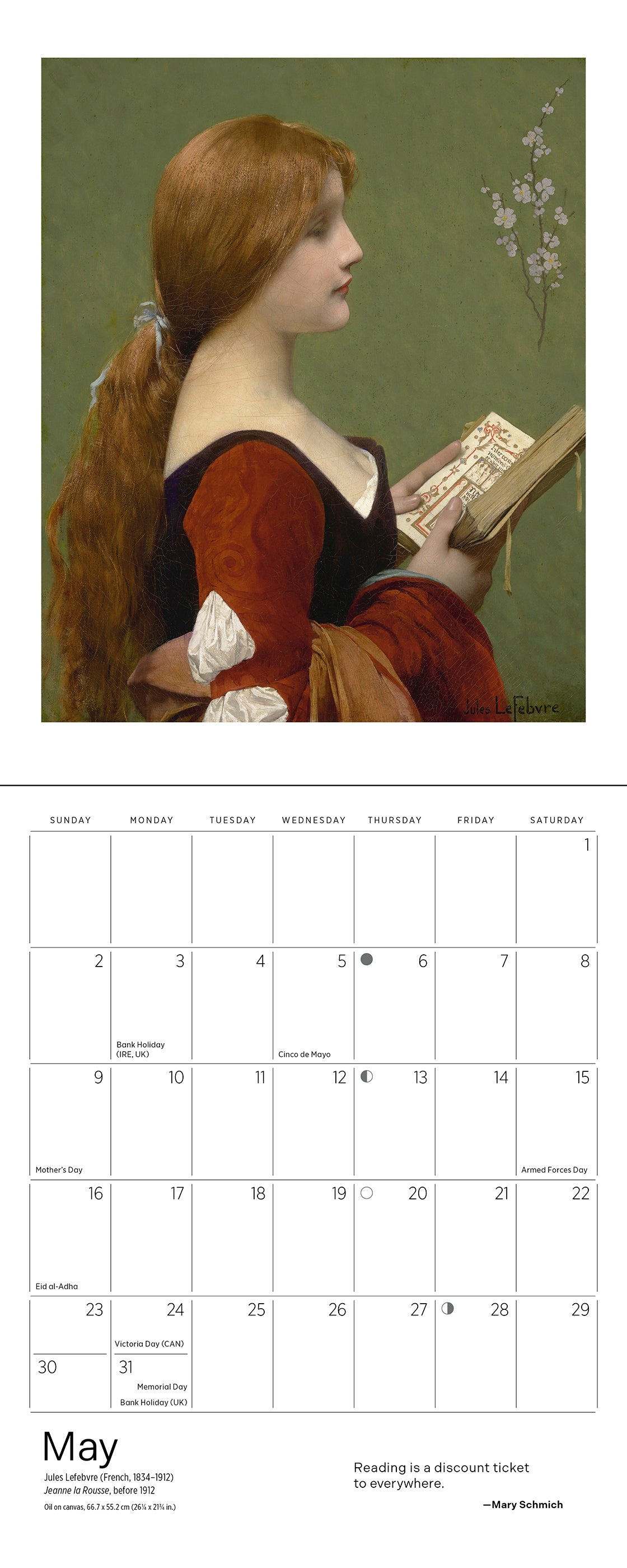 pomegranate-the-reading-woman-2027-mini-wandkalender image 7