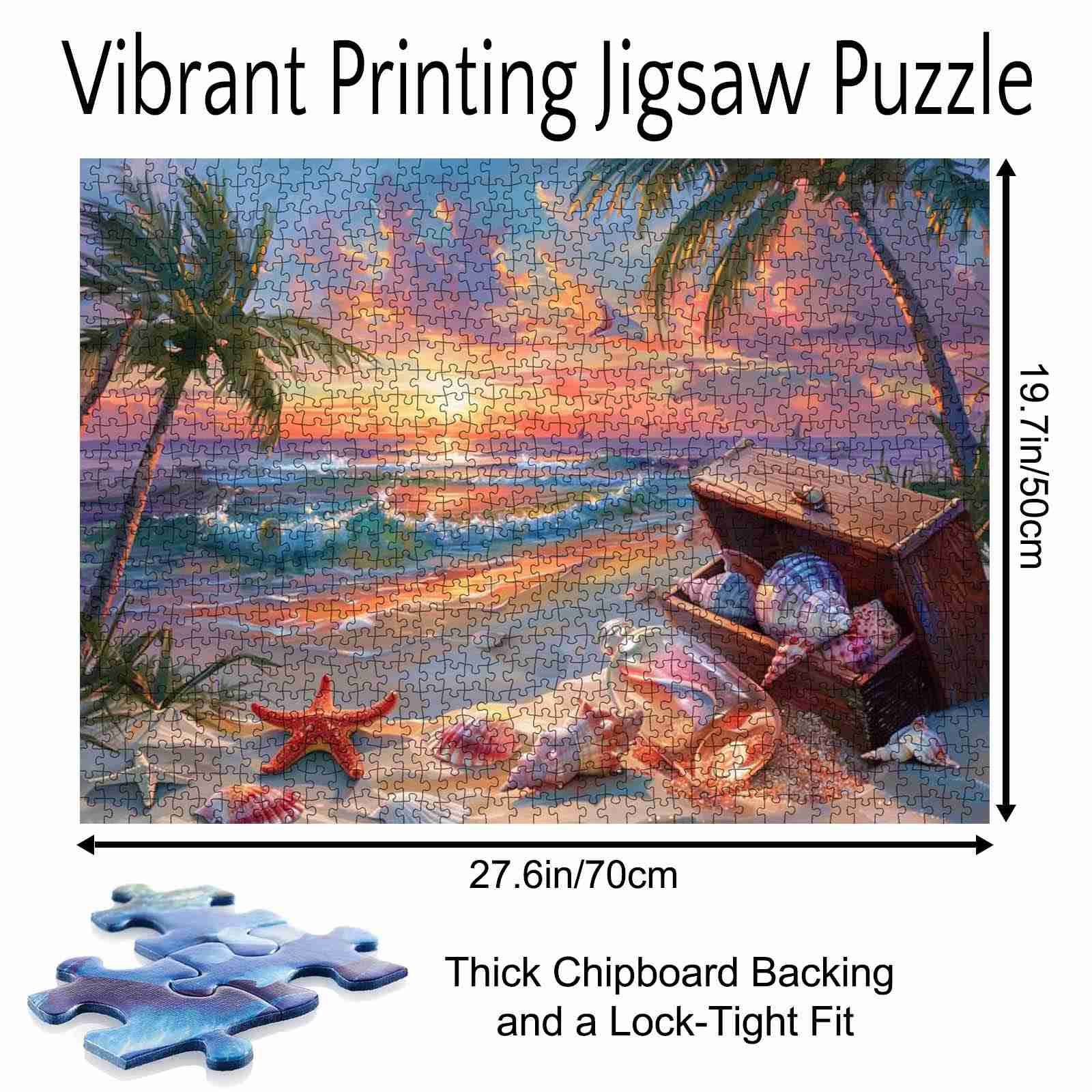 tucocoo-sunset-shells-beach-puzzle-1000-teile-muscheln image 5