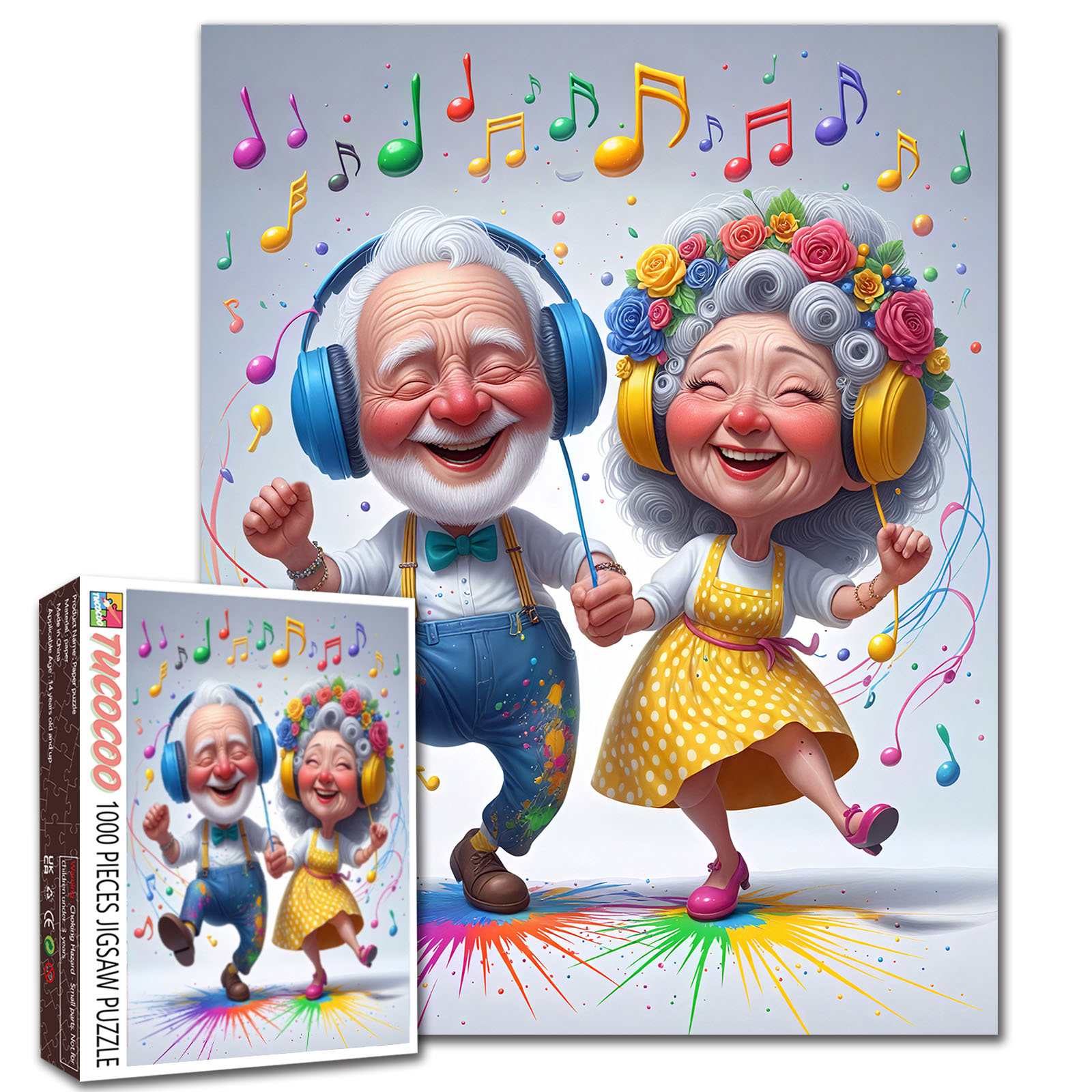 tucocoo-jigsaw-puzzles-tanzendes-paar-puzzle-1000-teile-musik image 1