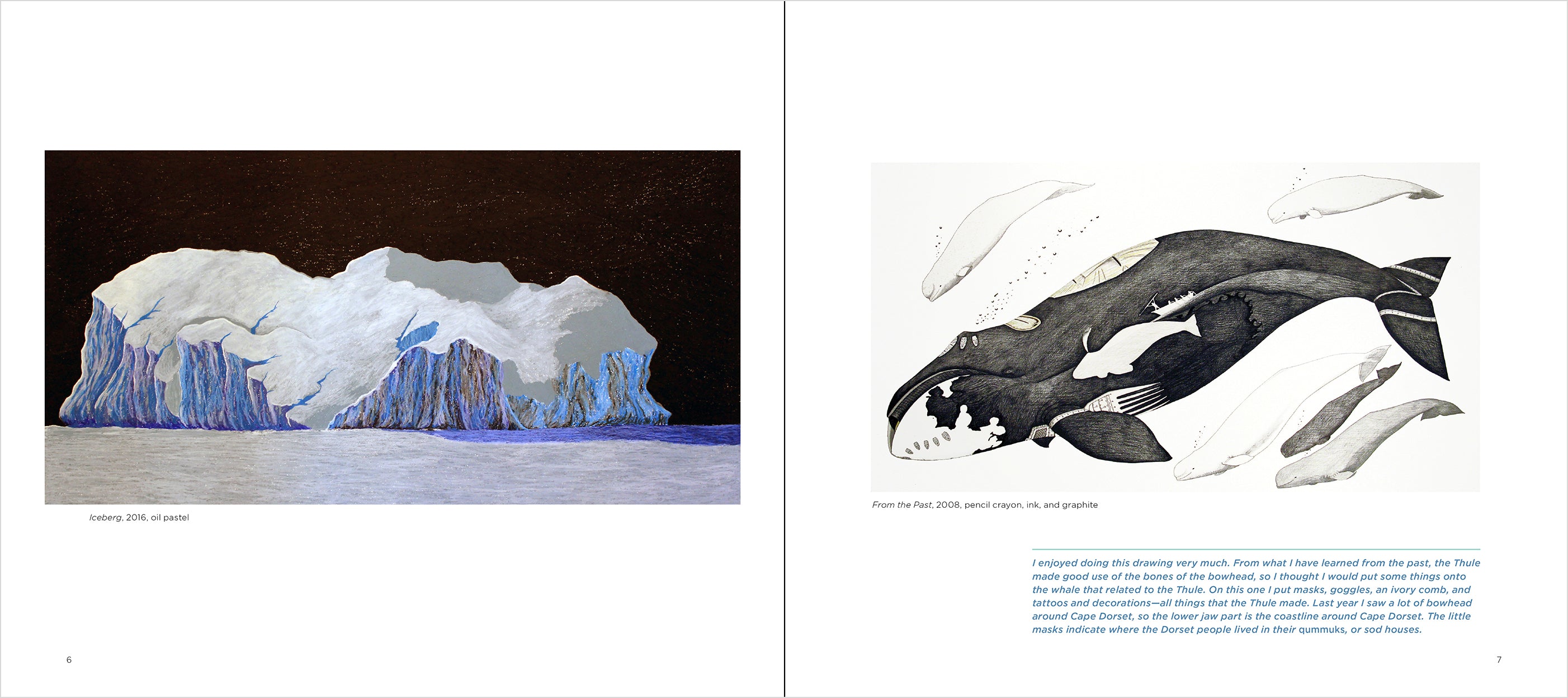 pomegranate-tim-pitsiulak-drawings-prints-kunstbuch-inuit image 4