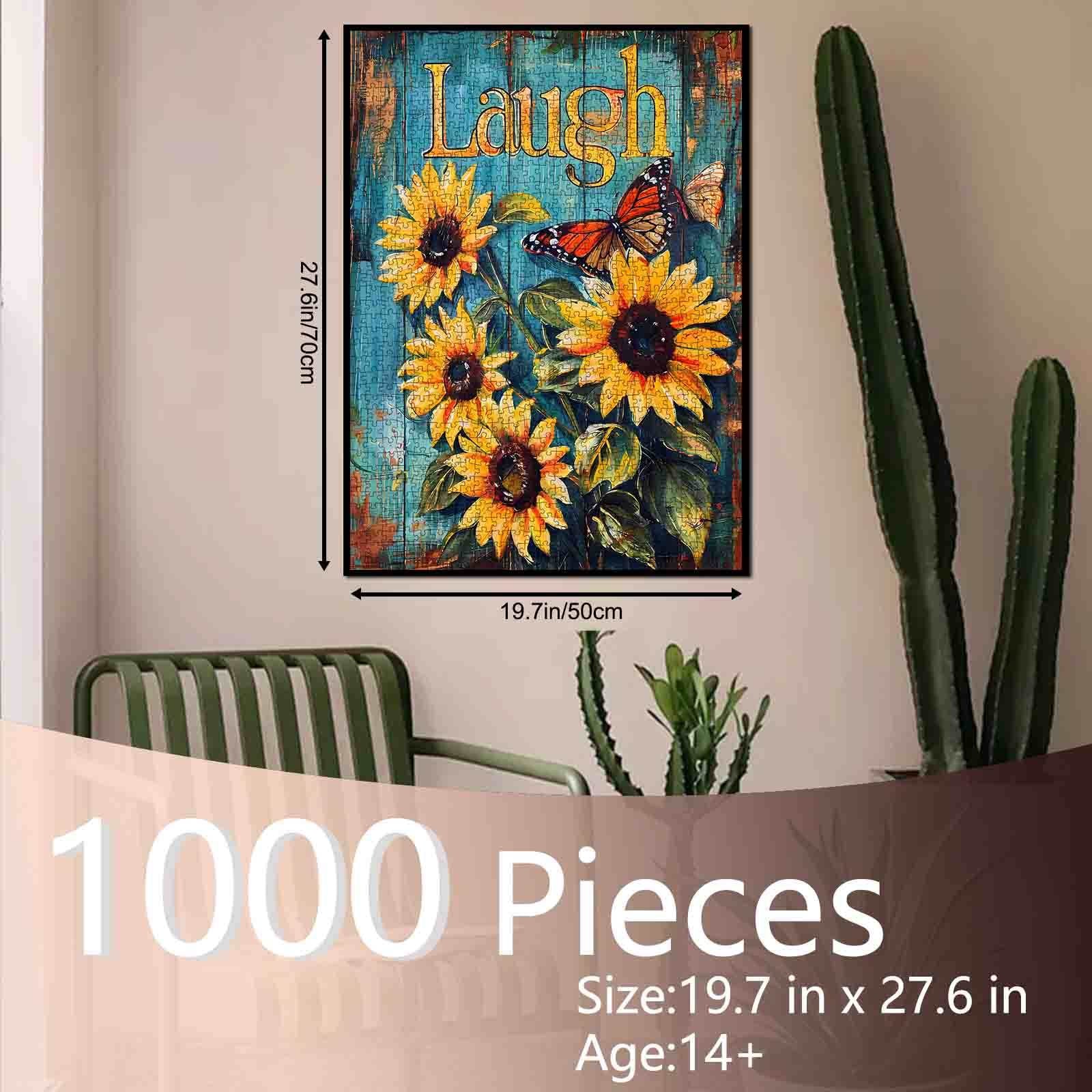 tucocoo-sunflowers-and-monarch-butterfly-puzzle-1000-teile image 5