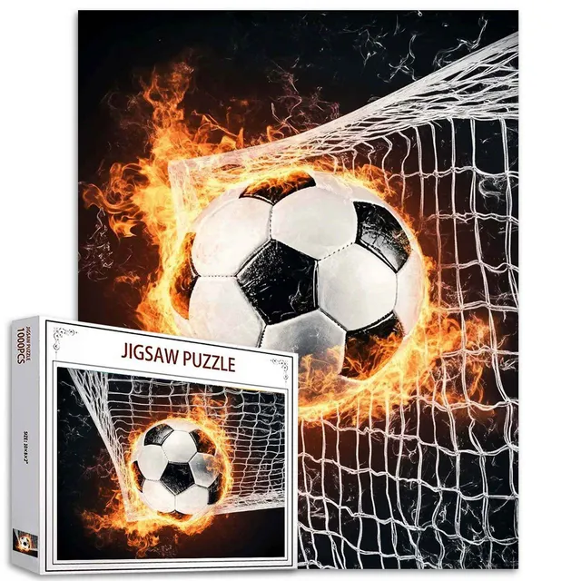 tucocoo-fiery-soccer-goal-puzzle-1000-teile-fu-ball image 1