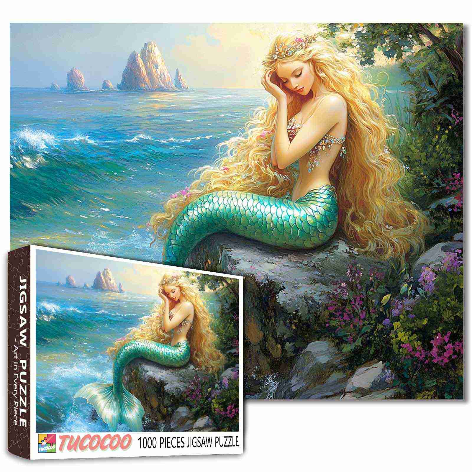 tucocoo-coastal-mermaid-dreams-puzzle-1000-teile-meer image 1