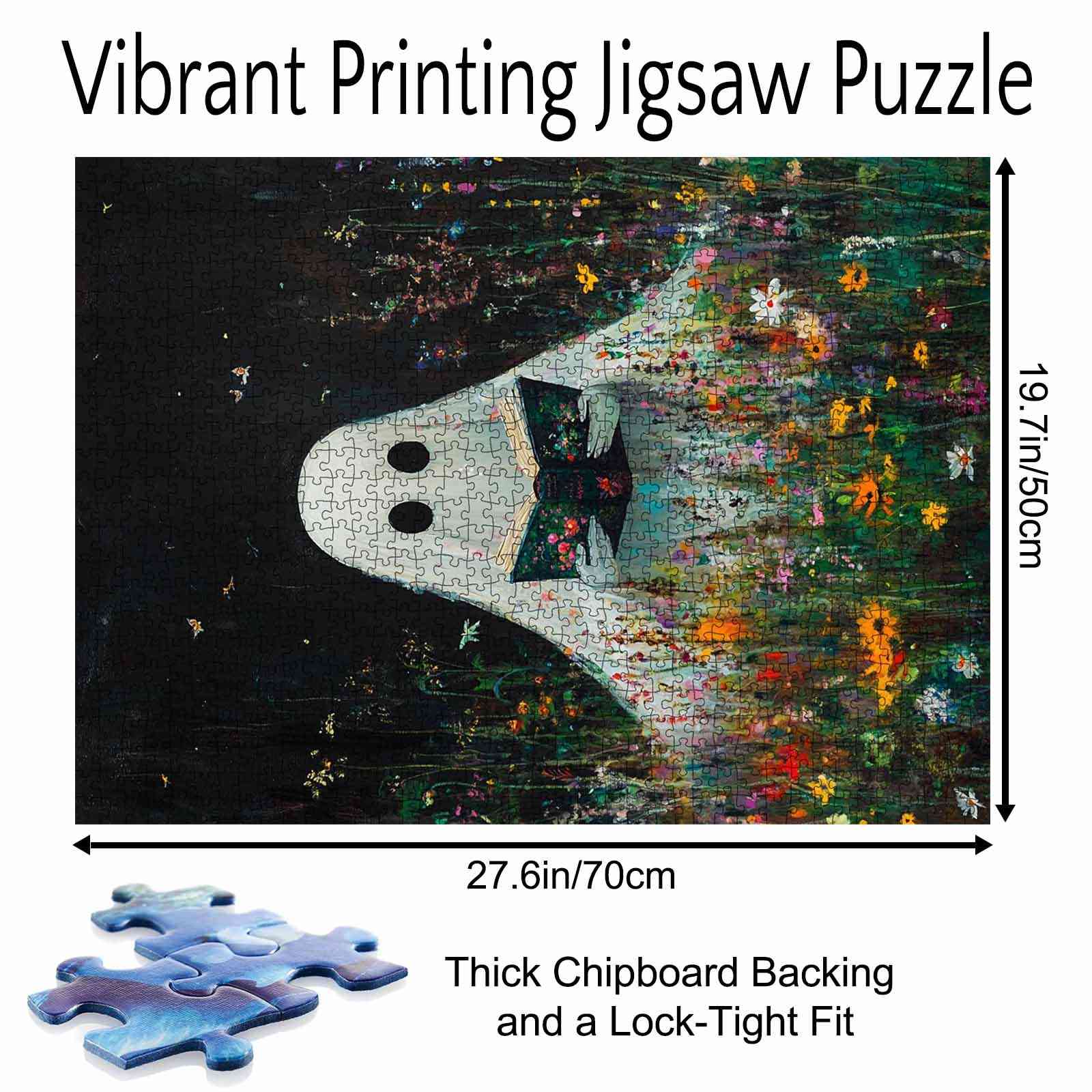 tucocoo-ghost-reading-wildflowers-puzzle-1000-teile-geist image 5