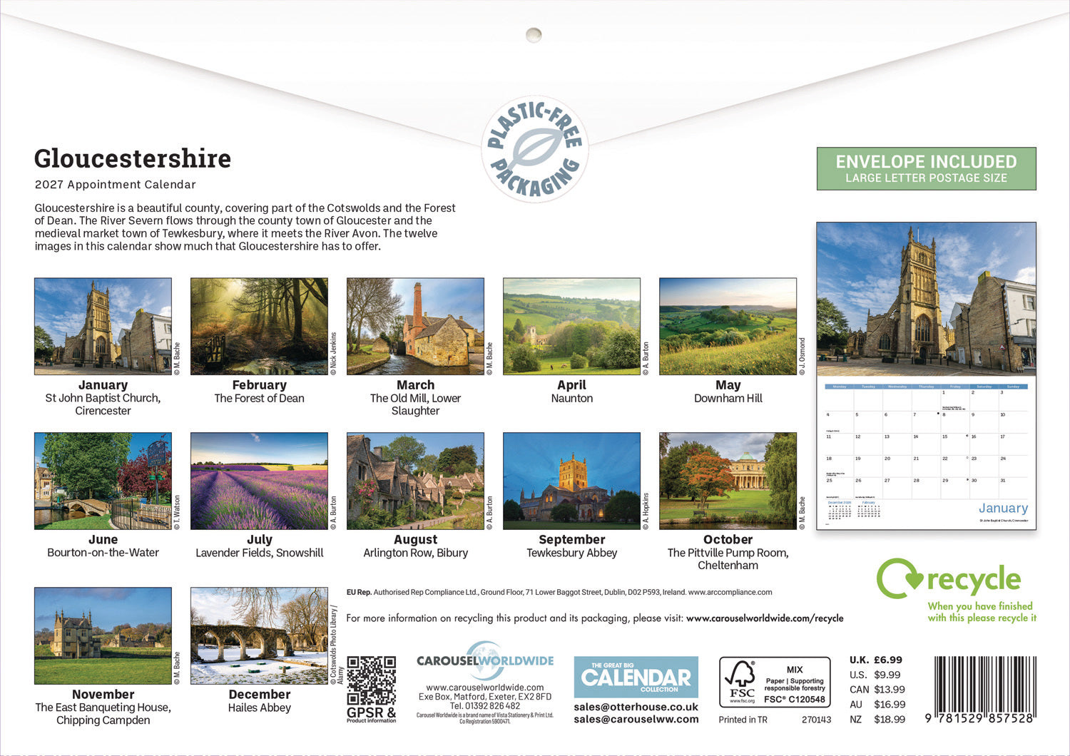 otter-house-gloucestershire-a4-kalender-2027-wandkalender image 2