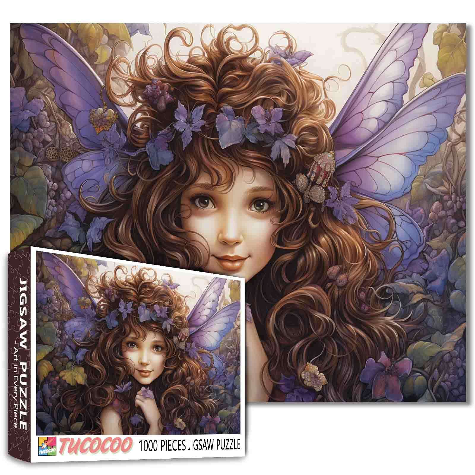 tucocoo-sweet-fairy-purple-wings-puzzle-1000-teile-fee image 1