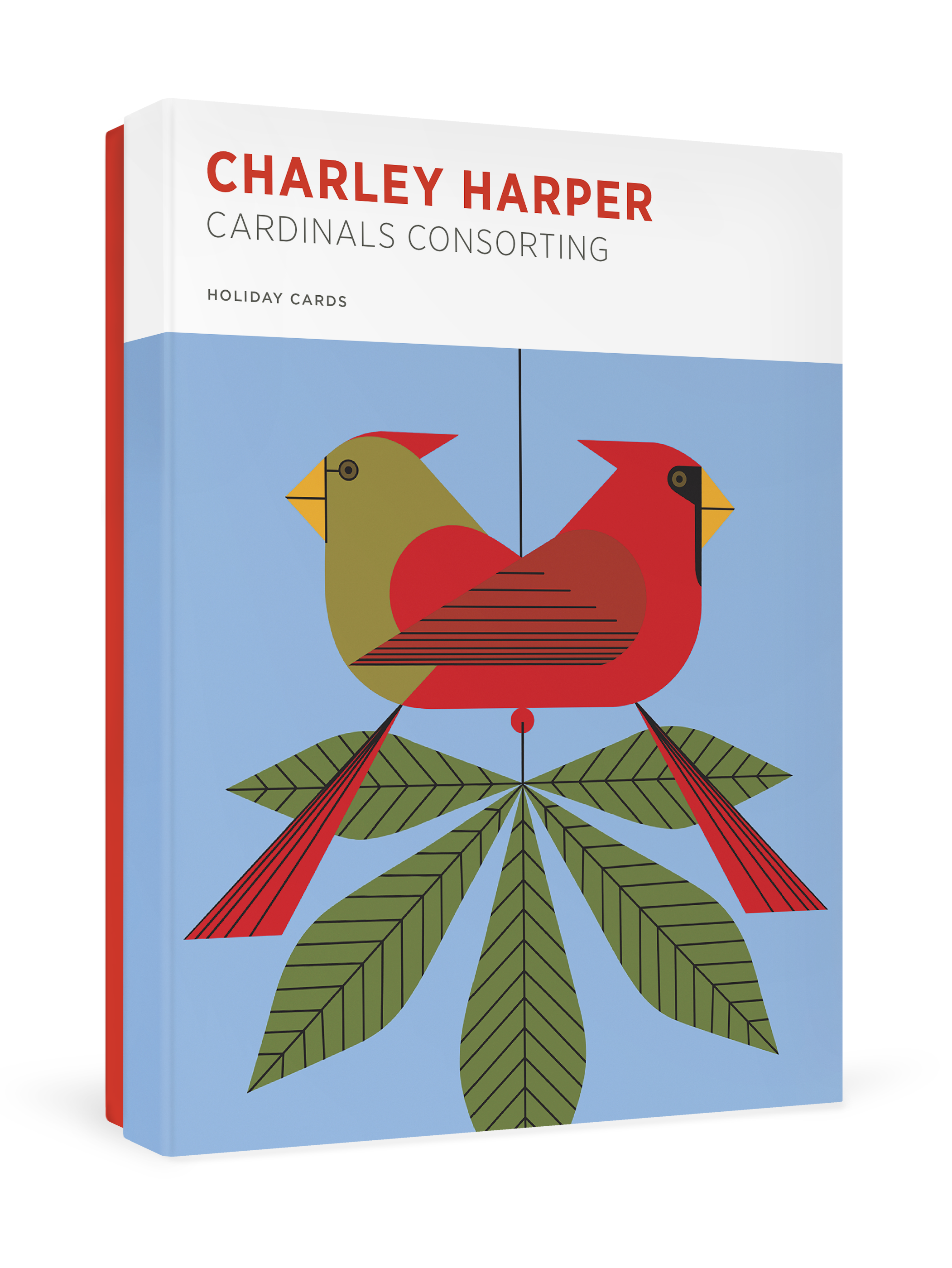 pomegranate-charley-harper-cardinals-weihnachtskarten-box-set image 1