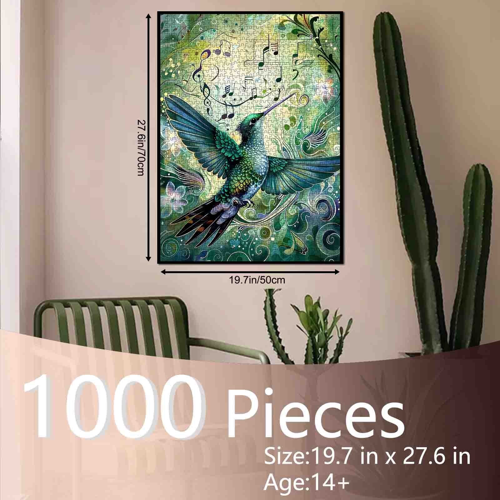 tucocoo-jigsaw-emerald-hummingbird-melody-puzzle-1000-teile-kolibri image 5