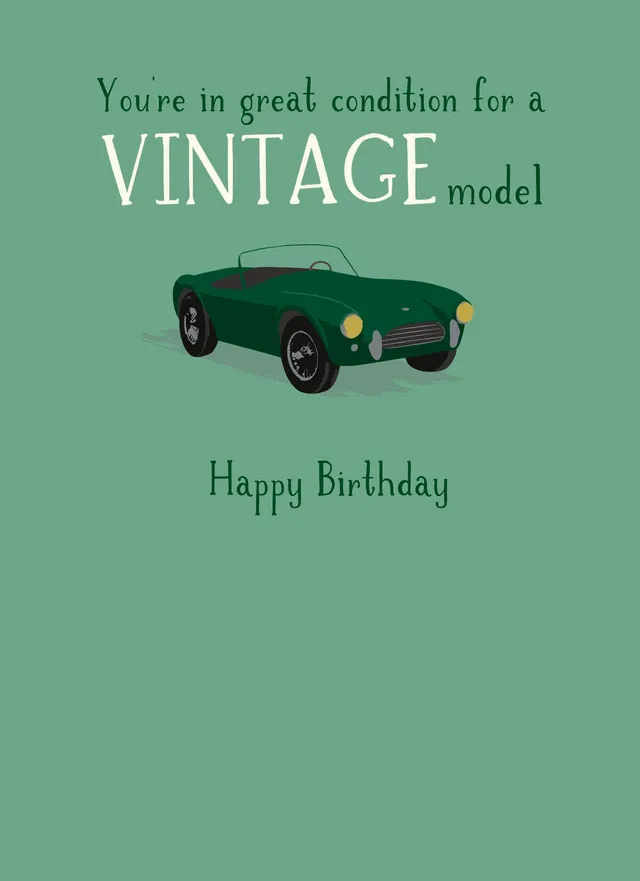 otter-house-just-saying-vintage-model-karte-oldtimer-auto image 1