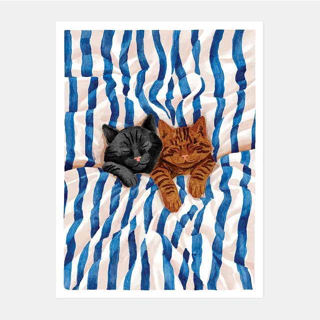 all-the-ways-to-say-sleeping-cats-poster-50x70-cm-katzen image 1
