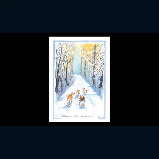 otter-house-christmas-weihnachtskarte-winter-wonderland-hund image 1